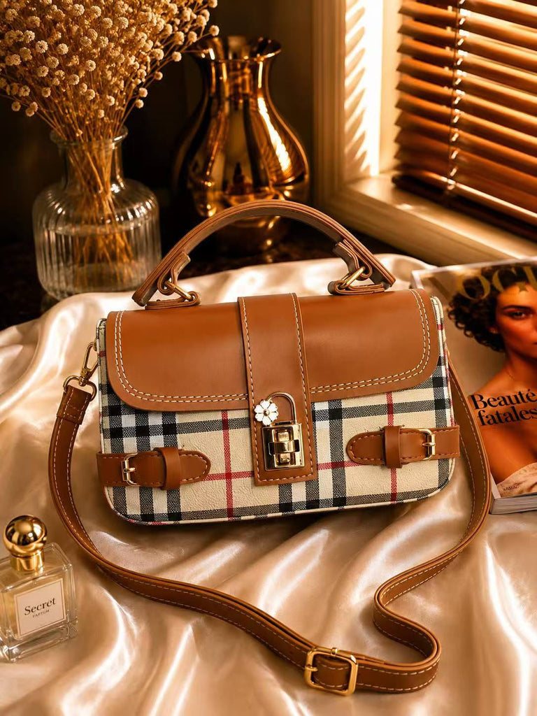 BurBury Bag - Girls Cross Body Bag -  Premium Small Shoulder Bag with Long Strap - Stylish Printed Sling Purse