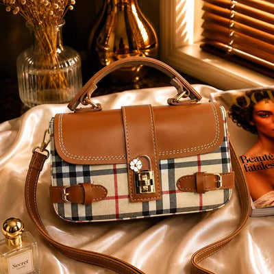 BurBury Bag - Girls Cross Body Bag -  Premium Small Shoulder Bag with Long Strap - Stylish Printed Sling Purse