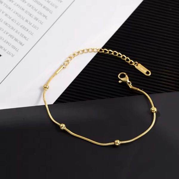 Stainless Steel Ball Beads Bracelet for Women | Elegant Jewelry