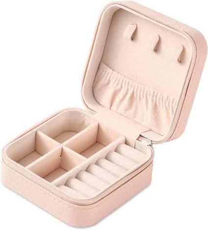 Multi-Layer Jewellery Organizer Box with Mirror | Portable Jewelry Storage Case for Rings, Earrings, Necklaces & Bracelets