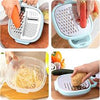 4-in-1 Multifunctional Vegetable Cutter | Slice, Grate, Peel & Chop Kitchen Tool