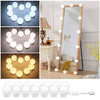 LED Vanity Mirror Bulb Lights – Hollywood Makeup Mirror Lighting Kit (10 Pcs Set, Adjustable Brightness) Mirror Light, Vanity Light