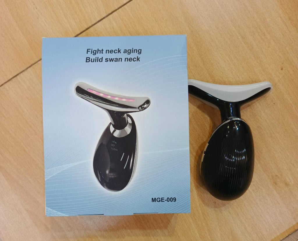 Face & Neck Massager |7 Color LED Face Massager |  LED Facial Massager | Skin Tightening Device | Anti Aging Massager | Facial Beauty Device | Neck Lifting Massager | LED Skin Care Tool | Wrinkle Remover | Beauty Massager | Home Spa Device | Face Sculptin