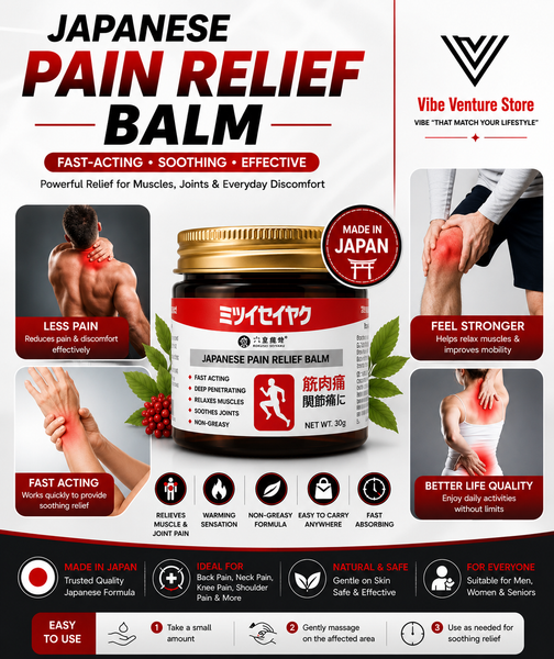Japanese Pain Relief Balm | Fast-Acting Soothing Balm for Muscle & Joint Comfort